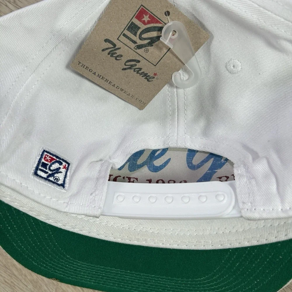 VTG UNC North Carolina Tar Heels Snapback Hat NWT The Game Circle Logo White Cap